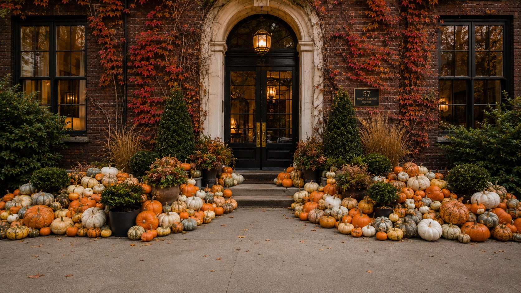 The Autumn Edit installation at 57 Mount Vernon Square