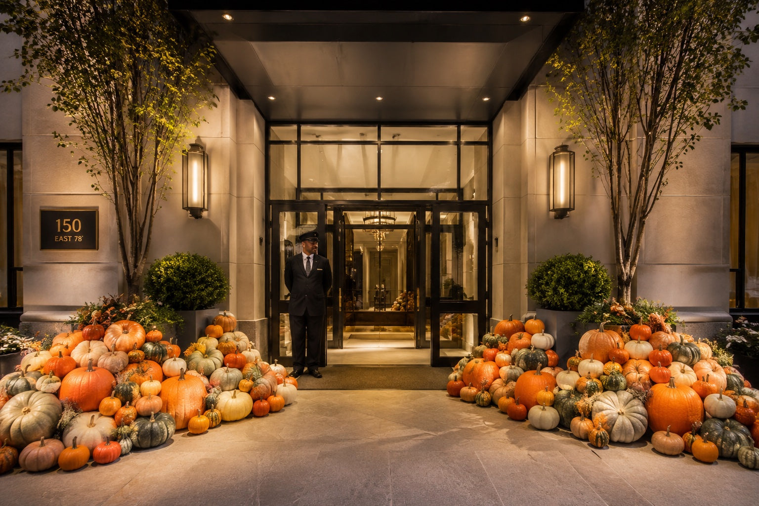 The Fall in Love installation at 150 East 78th Street